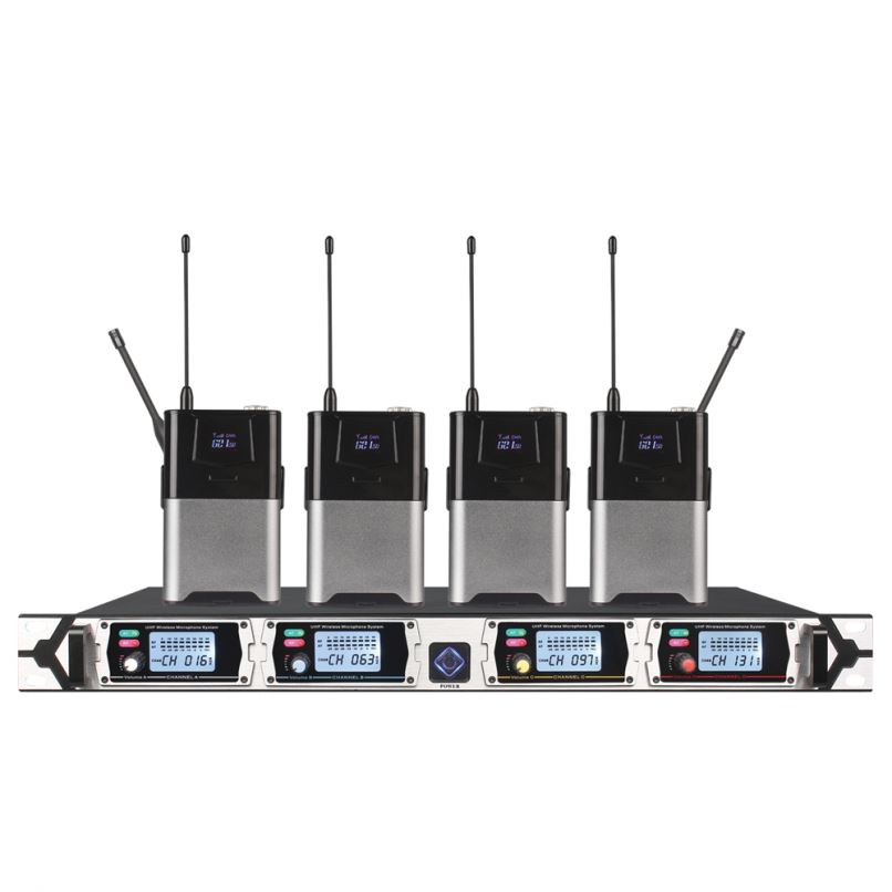 TIWA专业四通道UHF无线麦克风手持式麦克风耳机麦克风